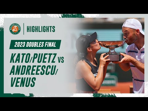 Kato/Puetz vs Andreescu/Venus Mixed Doubles Final Highlights | Roland-Garros 2023