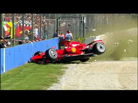 Raikkonen crash monza - FP3 2007