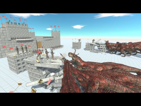 100 Commando Bo vs 100 Carnivore Dinosaurs Army Animal Revolt Battle Simulator