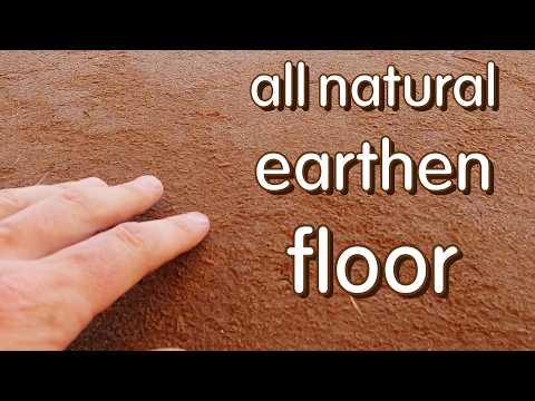 earthen / cob floor installation in a mongolian yurt