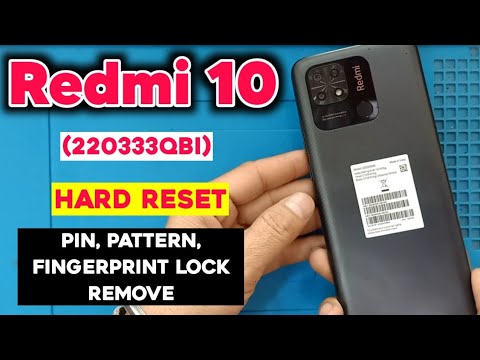 Redmi 10 Hard Reset | How to Unlock Xiaomi Redmi 10 (220333QBI) Pin, Pattern, Fingerprint lock Easy