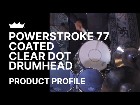 Remo Powerstroke P77 Coated Clear Dot Drumhead, 14 Inch image 2