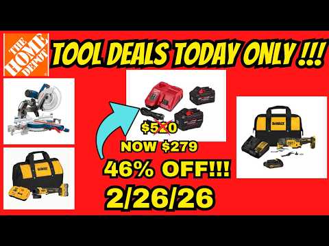 Home Depot Tool Deals You Can't Pass Up Today! Feb. 26th
