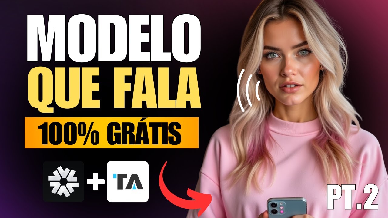 FIZ UMA MODELO FALANTE USANDO APENAS IA -  Tutorial completo
