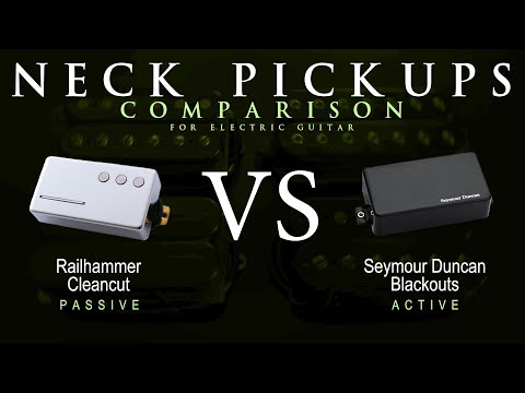 Railhammer CLEANCUT vs Seymour Duncan BLACKOUTS - Neck Guitar Pickup Comparison Tone Demo