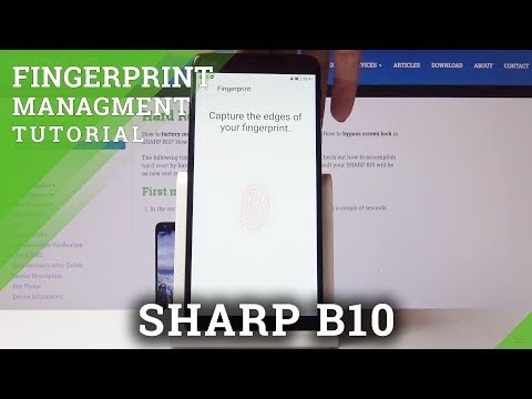 How to Add Fingerprint in SHARP B10 - Set Up Screen Lock