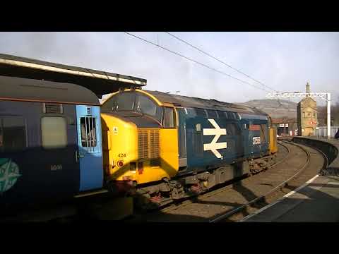 Northern Rail Cumbrian Coast Loco Haulage DRS 37424 tnt DBSO 9705 2C47 Carnforth 230218