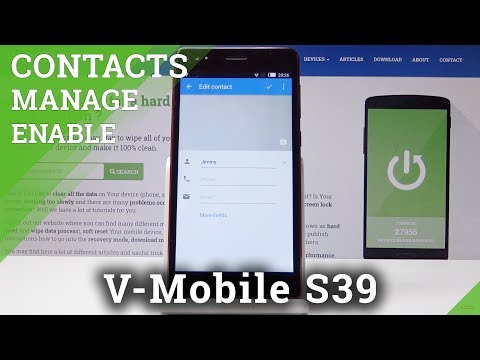 How to Add Photo to Contact in V-MOBILE S39 - Personalize Contact