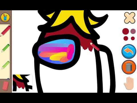 coloring book inspired by among us