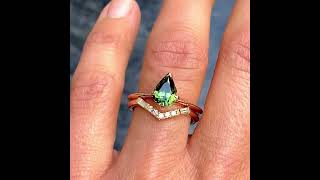 Ida, a V shaped diamond wedding ring, Sydney jeweller Lizunova Fine Jewels.