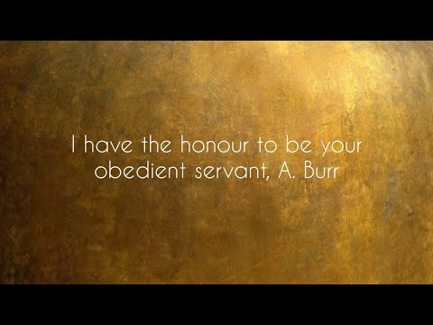 Your Obedient Servant - Hamilton (lyric video)