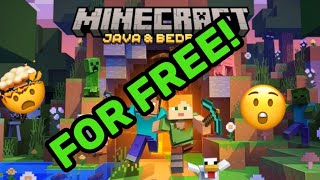 How to get Minecraft java or bedrock for free!