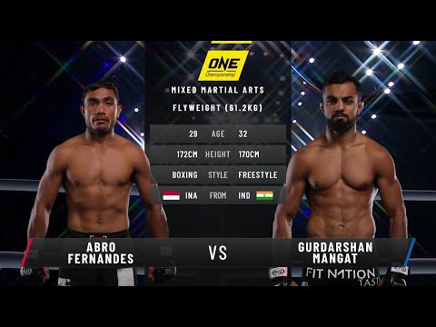 Abro Fernandes vs Gurdarshan Mangat full fight