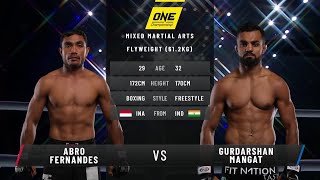Abro Fernandes vs. Gurdarshan Mangat | Full Fight Replay