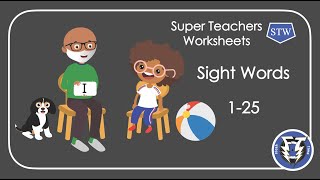 Super Teachers Worksheets Sight Words (1-25)