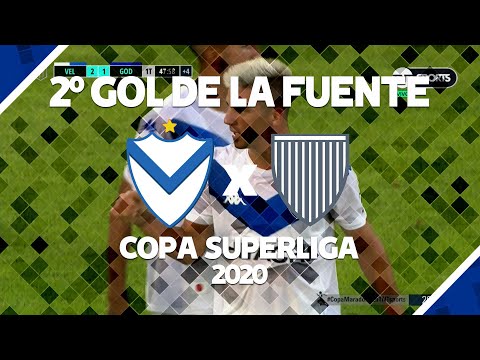 GOL (2) | Velez 3 Vs Godoy Cruz 2 | Copa Superliga 2020 | DE LA FUENTE