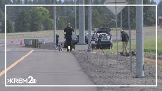 One person killed, three others hospitalized in single-car crash near Spokane International Airport