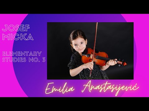 Emilia Anastasijević (6 years) plays Elementary Studies No. 3 by Josef Micka