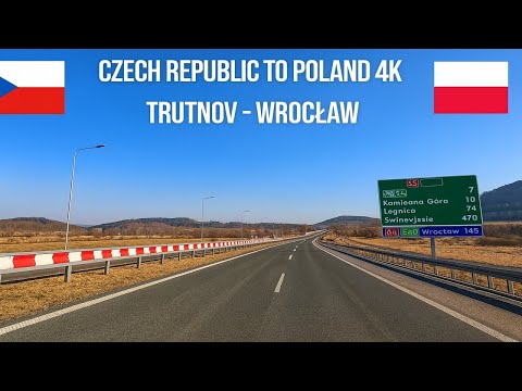 Driving from Czech Republic to Poland Trutnov to Wrocław
