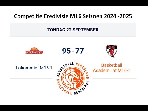 Lokomotief MU16-1 vs UBALL MU16-1 - 22/09/2024