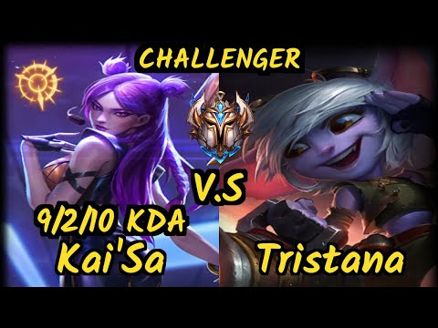 FLA Juzinho (KAI'SA) vs TRISTANA - 9/2/10 KDA BOTTOM ADC CHALLENGER GAMEPLAY - BR v9.7