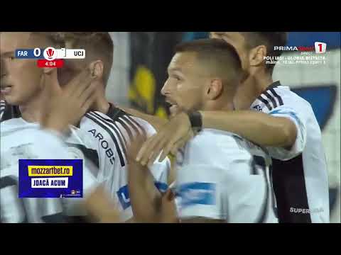 GOOOL! Farul - U Cluj 0-1. Execuție superbă sau gol de portar? Mikanovic deschide scorul la Ovidiu