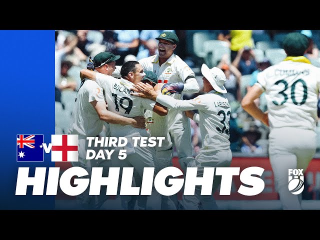 ASHES RETAINED 🏆 Australia vs England Highlights | Test 3, Day Five | The Ashes | Fox Cricket