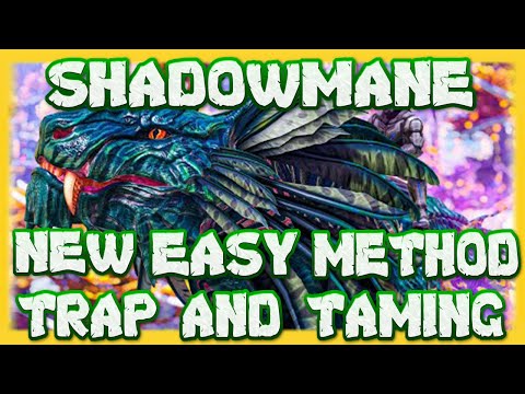 Ark Survival Evolved : Genesis Part 2 New Easy Shadowmane Trap And Tame Method