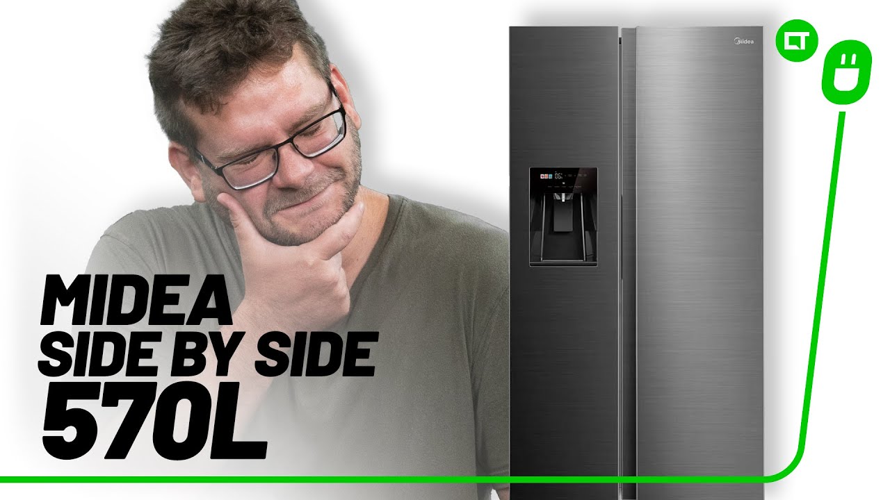 Miniatura da avaliação em vídeo de Geladeira Frost Free Midea MDRT611EVADX1 Duplex Inverter Turbo Freezer Preta Preto