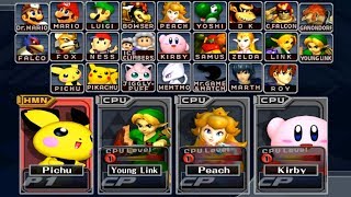 Super Smash Bros. Melee - All Characters