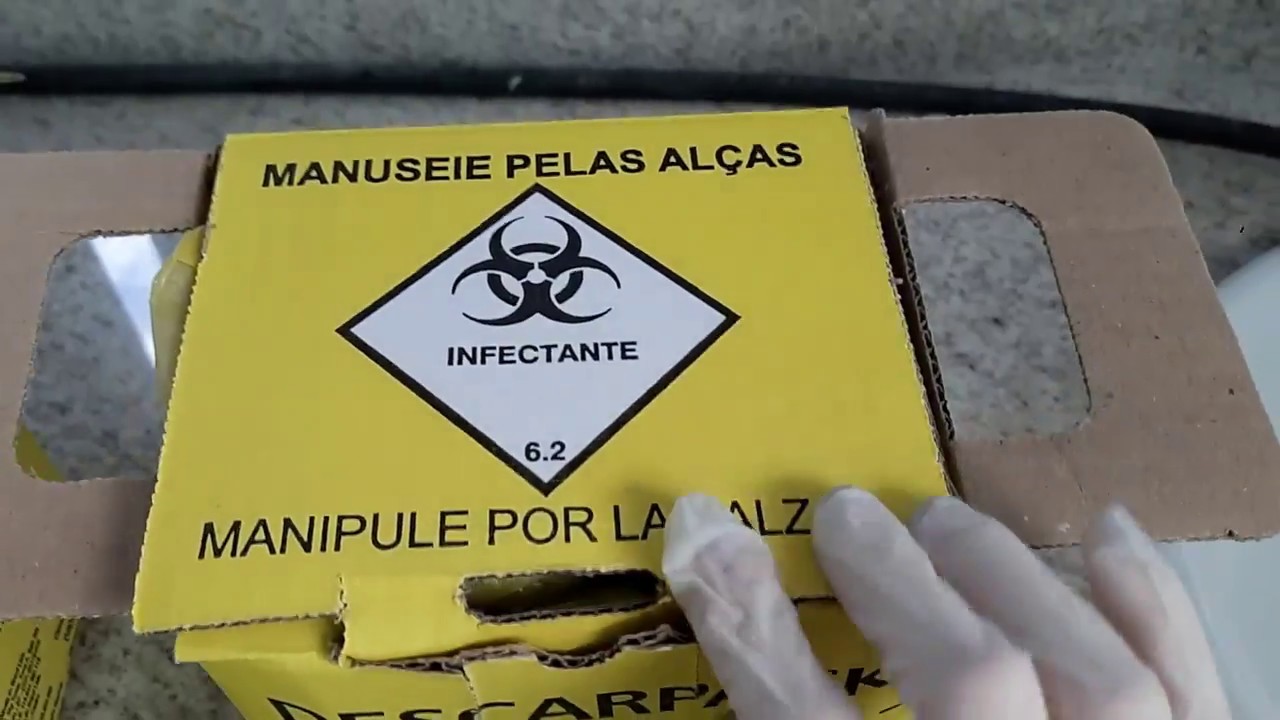 Como montar a caixa de Perfurocortante