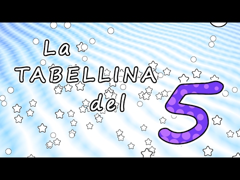 La tabellina del 5 - tabellina del cinque - canzoni per bambini -  Baby cartoons