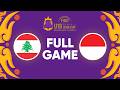 LIVE Lebanon V Indonesia FIBA U18 Women S Asia Cup 2026 Division B Semi Finals