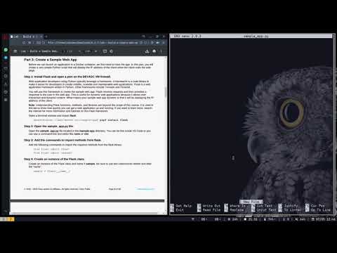Lab 6.2.7 - Build a Sample Web App in a Docker Container