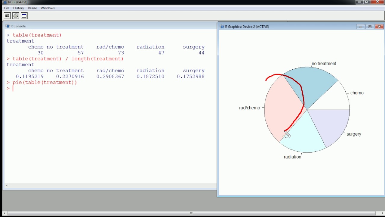 R - Pie Chart, Bar Chart