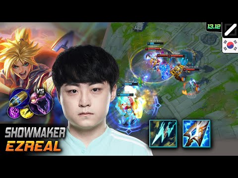ShowMaker Ezreal Mid Build Statikk Shiv First Strike - LOL KR Challenger Patch 13.12