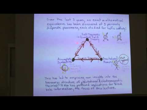 Andrew Strominger - - Black Hole Information Revisited