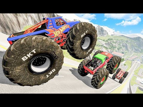 Cars vs Big Ramp Jumps with Real Car Mods - BeamNG Drive Crashes hard beamng drive