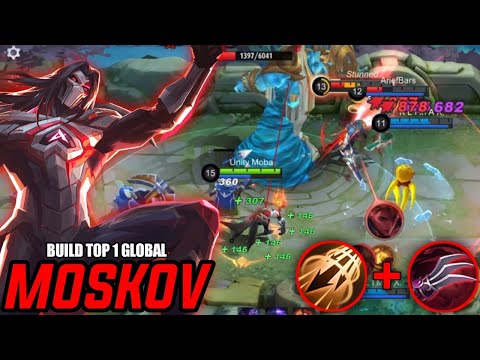 Full Gameplay!! Moskov Super Annoying CC 100% Can’t Move!! - Build Top 1 Global Moskov MLBB