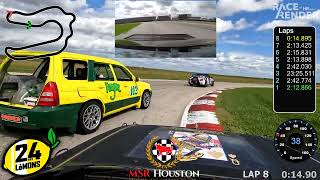 24 Hours of Lemons MSR Houston 2023 - Dupakickers Racing Day 1 afternoon session full