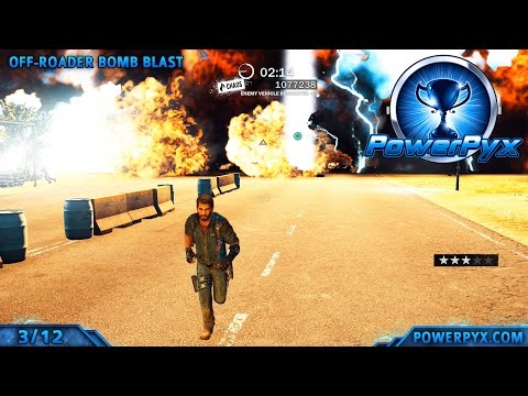 Just Cause 3 - 5 Gears in All Crash Bomb Explosives Challenges - Walkthrough & Locations