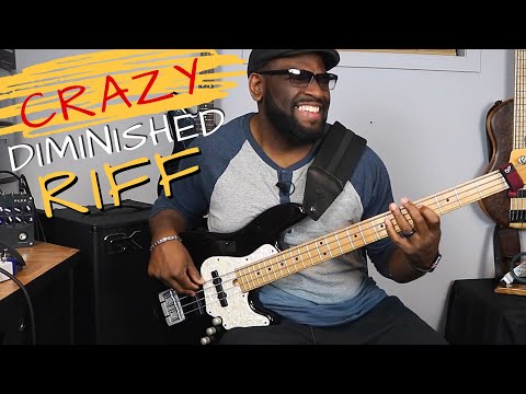 Crazy Diminished Bass Riff | Quick Lick Lesson