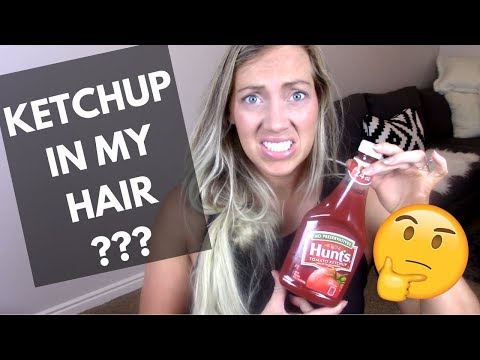 GREEN HAIR FIX WITH KETCHUP!?!?!? DOES IT WORK