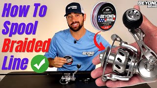 How To Spool Braided Line On A Spinning Reel: No Loops & Twists