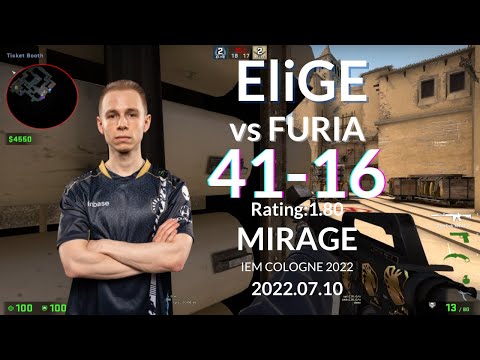 Liquid EliGE (41-16) vs FURIA (MIRAGE) @ IEM COLOGNE 2022