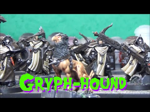 Speed painting a Gryph-hound with sculpted base