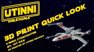 X Wing 3D Print on Bambu Lab X1C