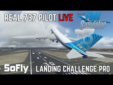 Real 737 Pilot tries Landing Challenge Pro! | Microsoft Flight Simulator