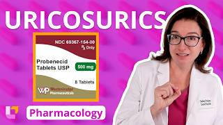 Uricosurics: Probenecid: Pharmacology - Musculoskeletal System | @LevelUpRN​