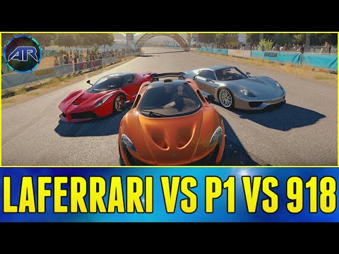 Forza Horizon 2 Online : Top Gear Challenge - LAFERRARI vs MCLAREN P1 vs PORSCHE 918!!!